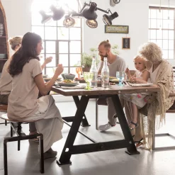 KARE Design Tables À Manger|Table Railway 210X100Cm-Chaque Modele Unique