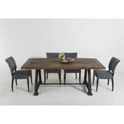 KARE Design Tables À Manger|Table Railway 210X100Cm-Chaque Modele Unique