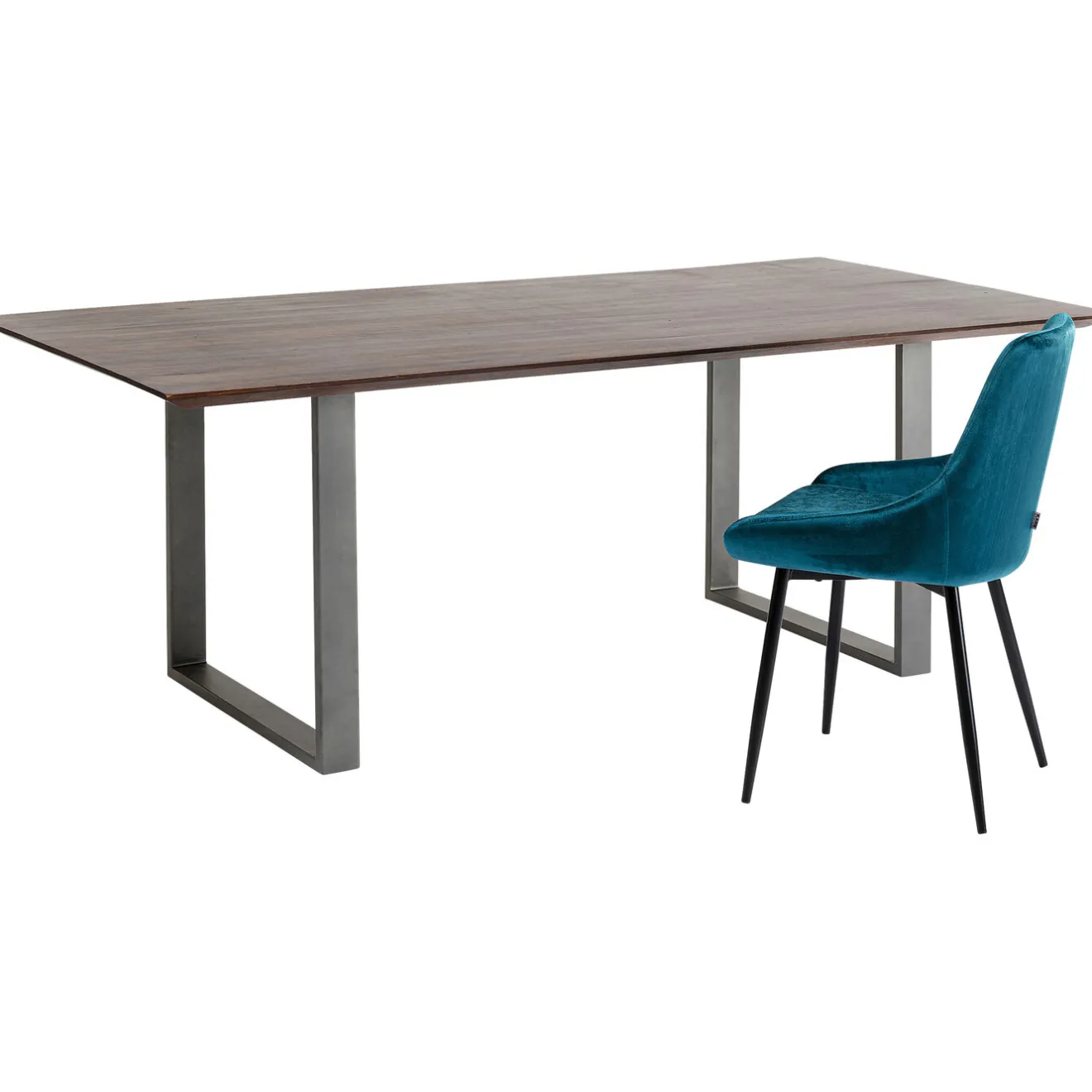 KARE Design Tables À Manger|Table Symphony Fonce Acier Brut 180X90