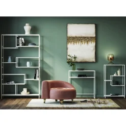 KARE Design Tableaux Sur Toile|Tableau Acrylique Abstract Fields 90X120Cm