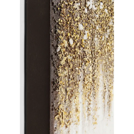 KARE Design Tableaux Sur Toile|Tableau Acrylique Abstract Fields 90X120Cm