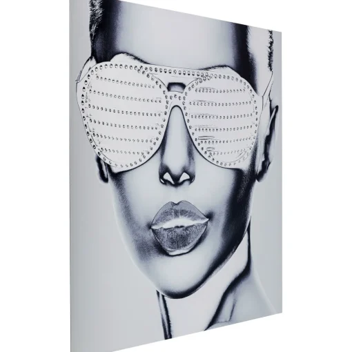 KARE Design Tableaux En Metal|Tableau Alu Cool Girl 120X120