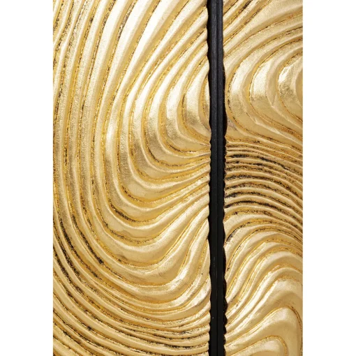 KARE Design Tableaux D'Objets|Tableau Décoratif Wave Dore (2/Set)