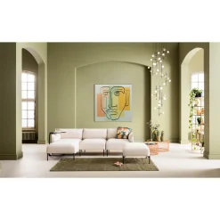 KARE Design Tableaux En Verre|Tableau En Verre Art Face Pastell 100X100Cm