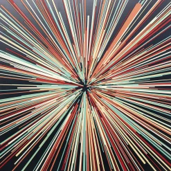 KARE Design Tableaux En Verre|Tableau En Verre 3D Light Speed 100X100Cm