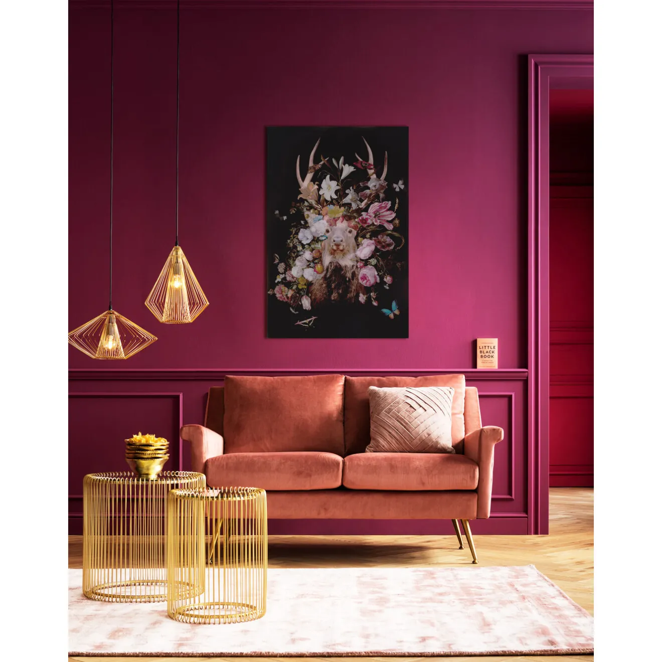 KARE Design Tableaux En Verre|Tableau En Verre Deer Garden 80X120Cm