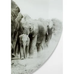 KARE Design Tableaux En Verre|Tableau En Verre Elephant Walk O120Cm
