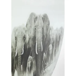 KARE Design Tableaux En Verre|Tableau En Verre Elephant Walk O120Cm