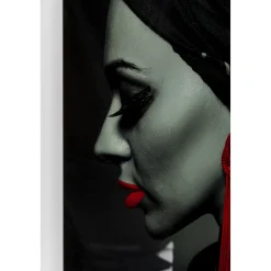 KARE Design Tableaux En Verre|Tableau En Verre Lady Red Earring 80X120Cm