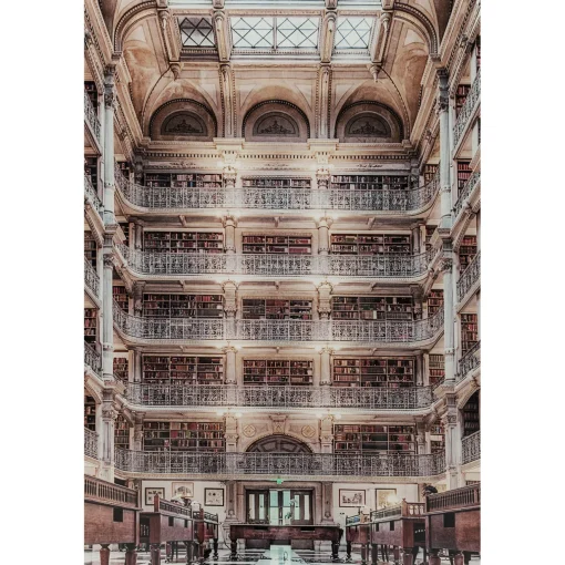 KARE Design Tableaux En Verre|Tableau En Verre Library 150X100Cm