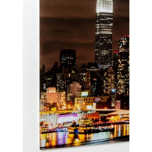 KARE Design Tableaux En Verre|Tableau En Verre Skyline Moon 80X120Cm
