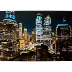 KARE Design Tableaux En Verre|Tableau En Verre Skyline Night 150X100Cm