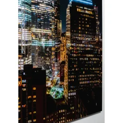 KARE Design Tableaux En Verre|Tableau En Verre Skyline Night 150X100Cm