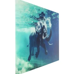 KARE Design Tableaux En Verre|Tableau En Verre Swimming Elephant 180X120