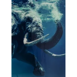 KARE Design Tableaux En Verre|Tableau En Verre Swimming Elephant 180X120