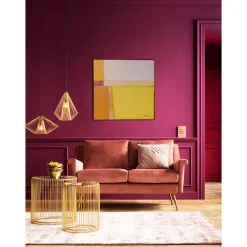 KARE Design Tableaux Encadres|Tableau Encadre Abstract Shapes Jaune 113X113Cm