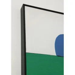 KARE Design Tableaux Encadres|Tableau Encadre Abstract Shapes Vert 73X143Cm