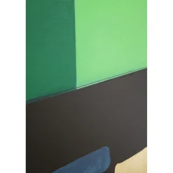 KARE Design Tableaux Encadres|Tableau Encadre Abstract Shapes Vert 73X143Cm