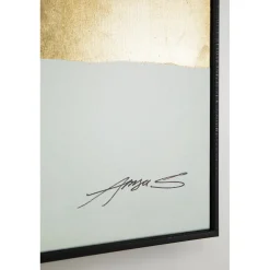 KARE Design Tableaux Encadres|Tableau Encadre Abstract Shapes Vert 73X143Cm