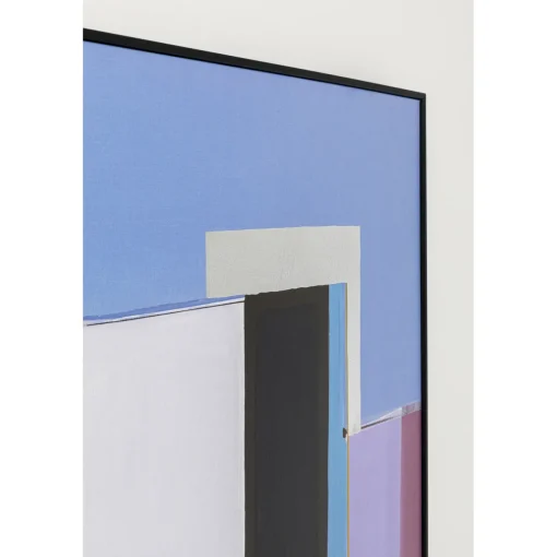KARE Design Tableaux Encadres|Tableau Encadre Abstract Shapes Violet 113X113Cm