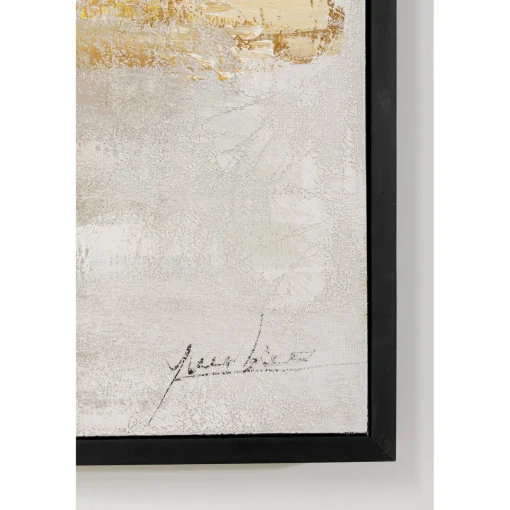 KARE Design Tableaux Encadres|Tableau Encadre Dust Dore 120X120Cm