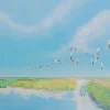 KARE Design Tableaux Encadres|Tableau Encadre Flying Birds 120X120Cm
