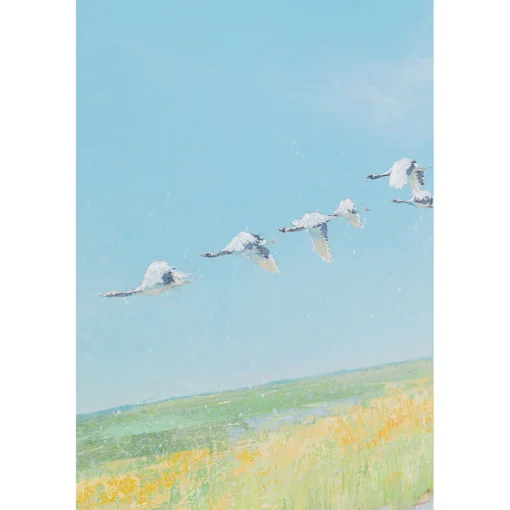 KARE Design Tableaux Encadres|Tableau Encadre Flying Birds 120X120Cm
