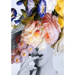 KARE Design Tableaux Encadres|Tableau Frame Flower Lady Pastel 117X154Cm