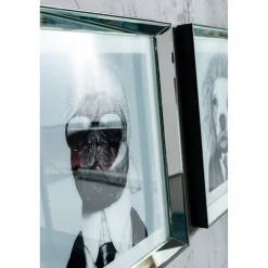 KARE Design Tableaux Encadres|Tableau Frame Mirror Designer Dog 60X60Cm