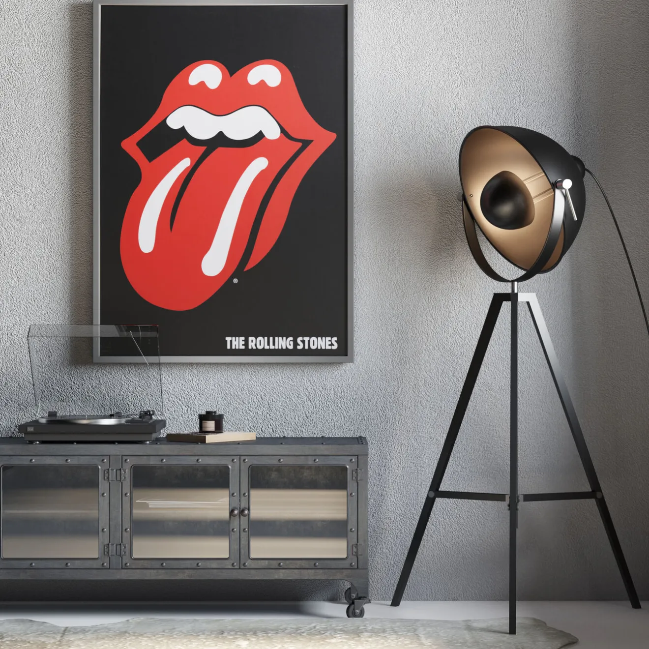 KARE Design Tableaux Encadres|Tableau Frame Rock Cover 88X123Cm