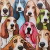 KARE Design Tableaux Sur Toile|Tableau Sur Toile Doggy Eye S 100X100Cm