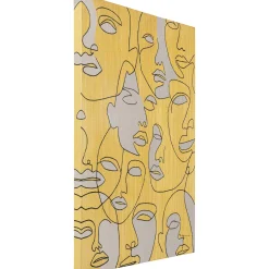 KARE Design Tableaux Sur Toile|Tableau Sur Toile Faces 70X100Cm