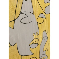 KARE Design Tableaux Sur Toile|Tableau Sur Toile Faces 70X100Cm