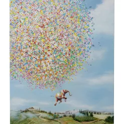 KARE Design Tableaux Sur Toile|Tableau Sur Toile Flying Elephant In Day 120X160Cm