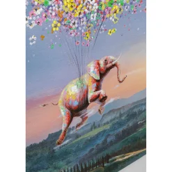 KARE Design Tableaux Sur Toile|Tableau Sur Toile Flying Elephant At Night 120X160