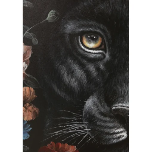 KARE Design Tableaux Sur Toile|Tableau Sur Toile Night Leo In Flower 90X140Cm