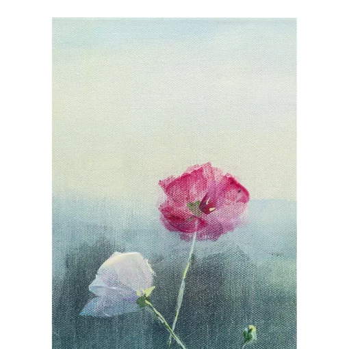 KARE Design Tableaux Sur Toile|Tableau Sur Toile Pastell Flowers 120X120Cm