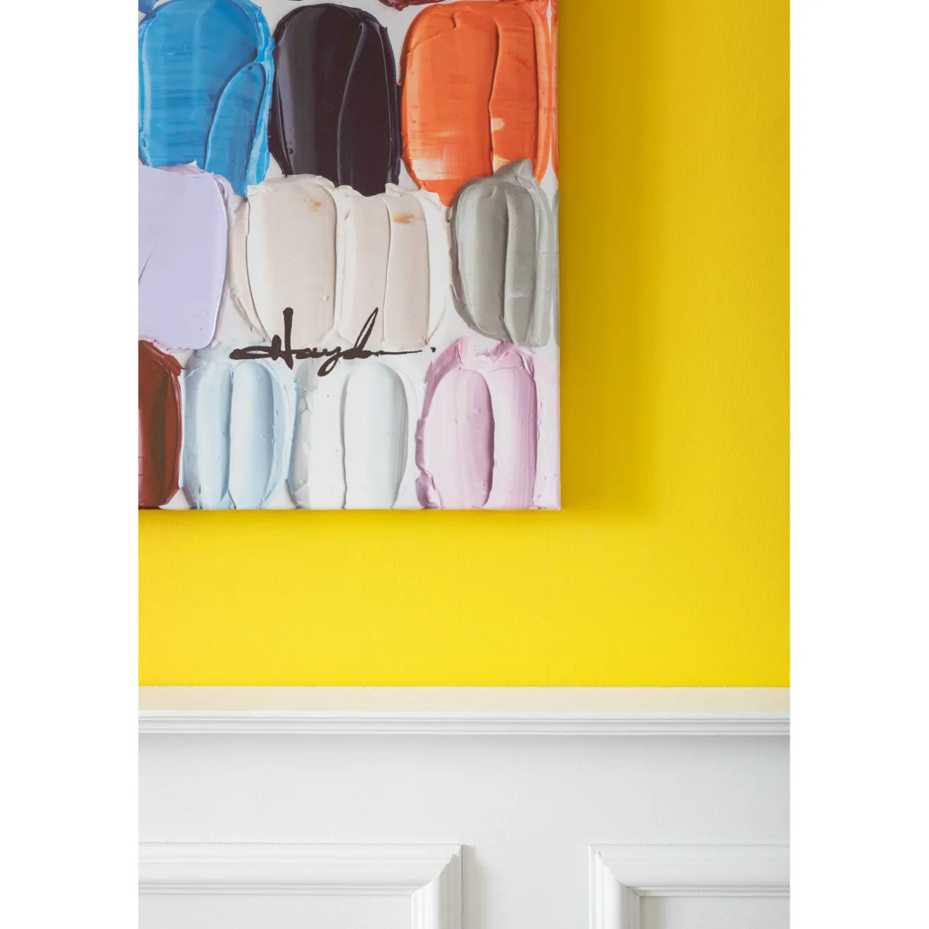 KARE Design Tableaux Sur Toile|Tableau Touched Colorful Dots 200X140Cm