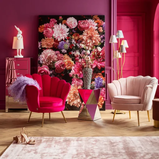 KARE Design Tableaux Sur Toile|Tableau Touched Flower Bouquet 140X200Cm