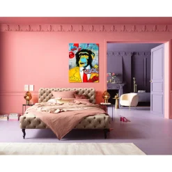 KARE Design Tableaux Sur Toile|Tableau Touched Show Monkey 90X120Cm