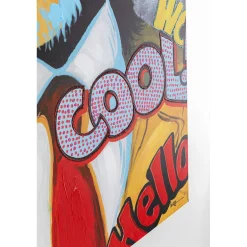 KARE Design Tableaux Sur Toile|Tableau Touched Show Monkey 90X120Cm
