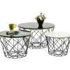 KARE Design Tables Basses|Tables Basses East Coast Rond (Jeu De 3)
