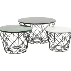 KARE Design Tables Basses|Tables Basses East Coast Rond (Jeu De 3)