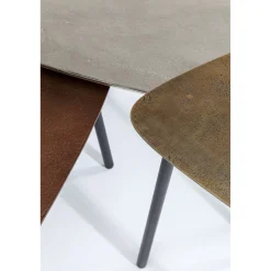 KARE Design Tables Basses|Tables Basses Loft Triangle Vintage (Set De 3)