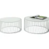 KARE Design Tables Basses|Tables Basses Wire Blanches (Set De 2)