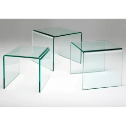 KARE Design Tables D'Appoint|Tables D Appoint Clear Club (Set De 3)