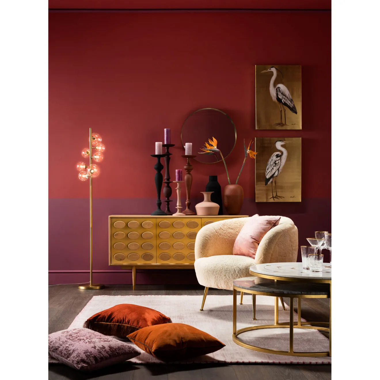 KARE Design Tables D'Appoint|Tables D Appoint Mystic Rond (Jeu De 2)