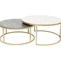 KARE Design Tables D'Appoint|Tables D Appoint Mystic Rond (Jeu De 2)