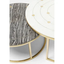 KARE Design Tables D'Appoint|Tables D Appoint Mystic Rond (Jeu De 2)