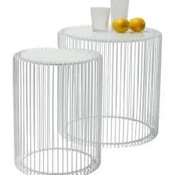 KARE Design Tables D'Appoint|Tables D Appoint Wire Blanc O44Cm (2/Set)